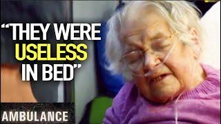 94 Year Old Tries to Keep Spirits High  | Ambulance (BBC) | Blue Light: Police & Emergency