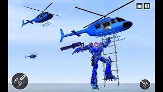 Amazing Police Helicopter Robot Transformation Ep-1 | Rescue City Helicopter Robot Android GamePlay