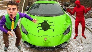 Mr. Joe found Car Keys VS Red Man on Audi Q3 & Spider in Lamborghini Huracan