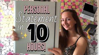 How to write your UCAS personal statement in under 10 hours! Last minute top tips!