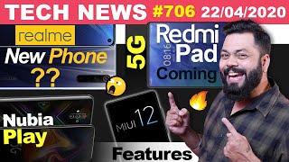 realme's New Phone Tomorrow, Redmi Pad 5G Coming,Facebook x Jio,Nubia Play,MIUI 12 Features-#TTN706