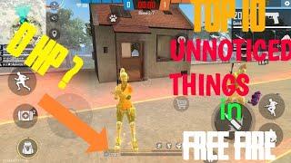 Free Fire||Top 10 UNNOTICED THINGS in FREE FIRE || Part #2 || Funny things||USER GAMING