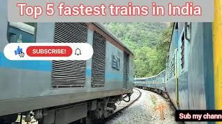 Top 5 fastest trains of India || train information || most viral short video