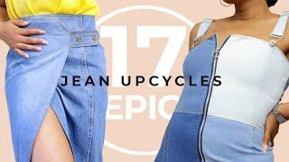 17 Epic Ways To Upcycle Your Old Jeans! | Denim Thrift Flips