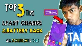 Top 3 tips for better battery life & solve slow charging problem || 