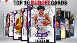 TOP 10 BUDGET CARDS TO MAKE YOUR NO MONEY SPENT SQUAD IN NBA 2K20 MYTEAM!