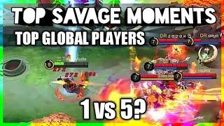 1 VS 5? NO PROBLEM | Top Savage Moments #1 | Top Global Players | Mobile Legends: Bang Bang