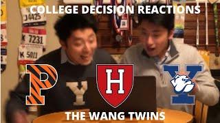 TWINS Open IVY LEAGUE Decisions Together! Yale Princeton Harvard +7 College Decision Reactions 2020