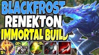 BLACKFROST RENEKTON SKIN IS OP! Best IMMORTAL Renekton Season 10 Build! LoL Renekton S10 Gameplay