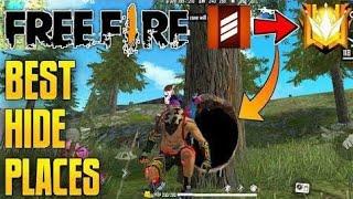 PEAK HIDDEN PLACE IN FREE FIRE _ TOP 10 HIDE PLACE IN BERMUDA MAP _ RANK PUSH TI