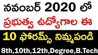 Top 10 Government Job Vacancy in November 2020 | You Must Apply