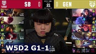 SB vs GEN - Game 1 | Week 5 Day 2 S10 LCK Spring 2020 | Sandbox vs Gen.G G1 W5D2