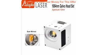 Top 1064nm Fiber Laser Scanning Galvo Head Input Aperture10mm Galvanometer Scanner with Power Suppl