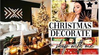 CHRISTMAS 2019 SHOP AND DECORATE WITH ME // CHRISTMAS HOME TOUR