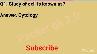 top 10 biology question answer for rrb ntpc group d and other exam @pocket gk 2.0