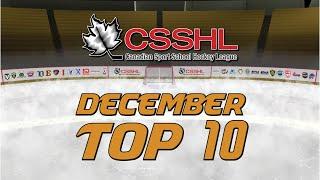 CSSHL Top 10 Plays of the Month - December 2021 | Stand Out Sports | HockeyTV Highlights