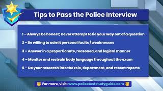 Top 10 Tips to Pass the Police Interview Exam!