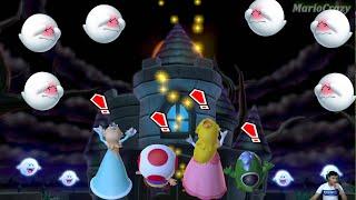 Mario Party 10 Series Map Spike vs Rosalina vs Peach vs Toad (Haunted Trail)