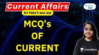 7:30 AM- JRF June 2021 | Current Affairs by Preeti Sharma | MCQ's