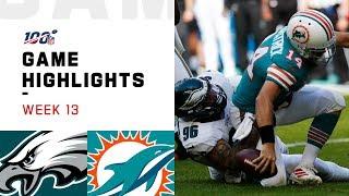 Eagles vs. Dolphins Week 13 Highlights | NFL 2019