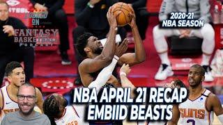 Big Joel Embiid Game Ends In Loss | Trae Young Hurt | April 21 NBA Recap