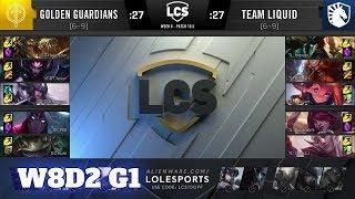 Golden Guardians vs Team Liquid | Week 8 Day 2 S10 LCS Spring 2020 | GG vs TL W8D2