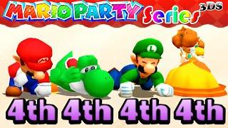 Mario Party Series Minigames 3DS #2 Mario vs Yoshi vs Luigi vs Daisy (Master Difficult)