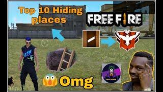 Top 10 Best Hiding place in Bermuda map Free fire (Ranked match)