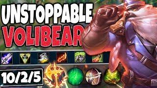 UNSTOPPABLE TOP LANE VOLIBEAR! BEST Volibear Season 10 Build! LoL Top Volibear vs Teemo s10 Gameplay