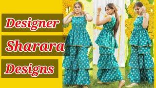 High Class Top 10 Designer Sharara Garara Designs | Party Wear Sharara Designs | Trendy India