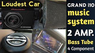 Hyundai Grand i10 Loudest Music System || Expensive Music System In Delhi !!