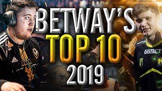 5 Best CS:GO Plays Of Each Pro Placed In betway's Top 10 Players of 2019 Ranking