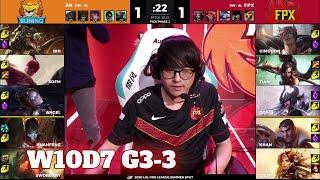 FPX vs SN - Game 3 | Week 10 Day 7 LPL Summer 2020 | FunPlus Phoenix vs Suning G3