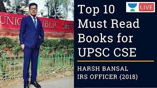 Top 10 Must Read Books for UPSC CSE | UPSC CSE IAS | By Harsh Bansal