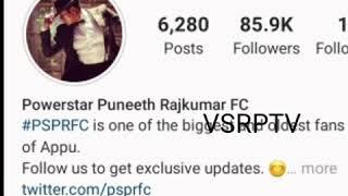 Power star Puneeth Rajkumar Instagram top 10 fan pages