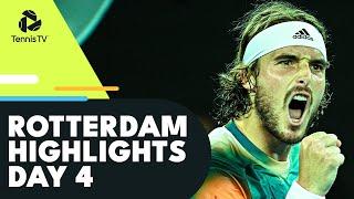 Auger-Aliassime & Murray Clash; Tsitsipas & Rublev Aim For Last 8 | Rotterdam 2022 Highlights Day 4