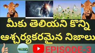 Top 10 Intrasting and unknown FACTS in Telugu|| episode-3| RJ FACTZ