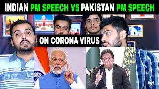 Pakistani Reaction On | INDIAN PM SPEECH VS PAKISTAN PM SPEECH ON CO-R-O-NA