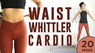 20 minute Waist Whittler Cardio Pilates Workout | 7 Day Ab Challenge (do this video every day)