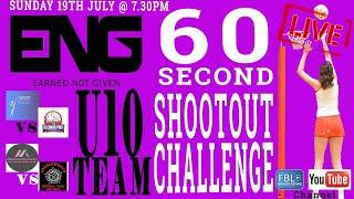 ENG Sports UK Netball 2020 U10 TEAM 60 Seconds Shootout Challenge - Group B - 7.30pm - 19/07/2020