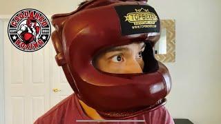 Top Boxer Face Saver Headgear REVIEW- HEAVY, BUT GREAT QUALITY AND PROTECTION!