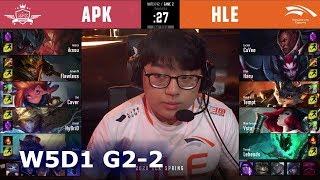 HLE vs APK - Game 2 | Week 5 Day 1 S10 LCK Spring 2020 | Hanwha Life vs APK Prince G2 W5D1