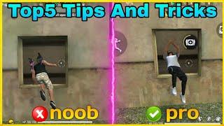 TOP 5 TIPS AND TRICKS IN FREE FIRE || PART 5  || BEST AND SECRET TIPS AND TRICKS || ONE DAY GAMING