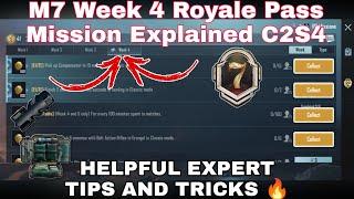 C2S4 Week 4 Royale Pass Mission Explained BGMI | Week 4 All RP Missions BGMI C2S4 | M7 Week 4