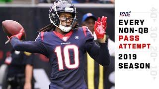 Every Non-QB Pass Attempt from the 2019 NFL Season