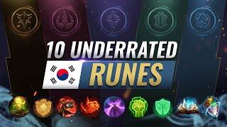 10 EXTREMELY Underrated Builds & Runes ONLY KOREANS ABUSE - League of Legends Season 10