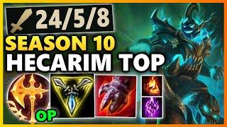 CHALLENGER POCKET PICK - HECA TOP IS 100% FREELO Season 10 Hecarim Top Gameplay | League of Legends