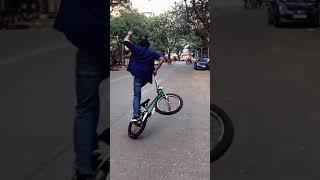 Playing bicycle