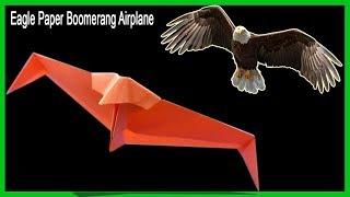 How to Eagle Paper Boomerang Airplane | Cách gấp máy bay boomerang | boomerang plane king