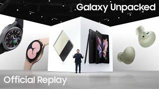 Galaxy Unpacked August 2021: Official Replay | Samsung